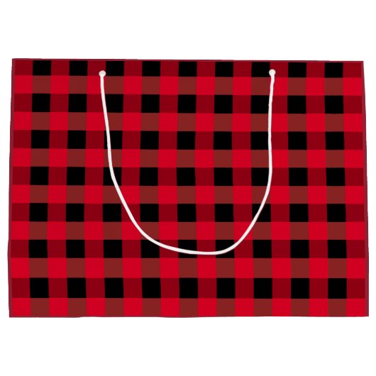 Buffalo plaid large cadeautasje (Achterkant)