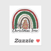Buffalo Plaid & Leopard Print Regenboog (2) Sticker (Vel)