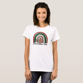 Buffalo Plaid & Leopard Print Regenboog (2) T-shirt (Voorkant volledig)