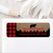 Buffalo Plaid Lumberjack Retouradres Labels (Insitu)