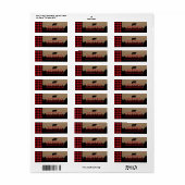 Buffalo Plaid Lumberjack Retouradres Labels (Full Sheet)