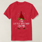 Buffalo Plaid Matching The Little Brother Gnome Ch T-shirt (Design voorkant)