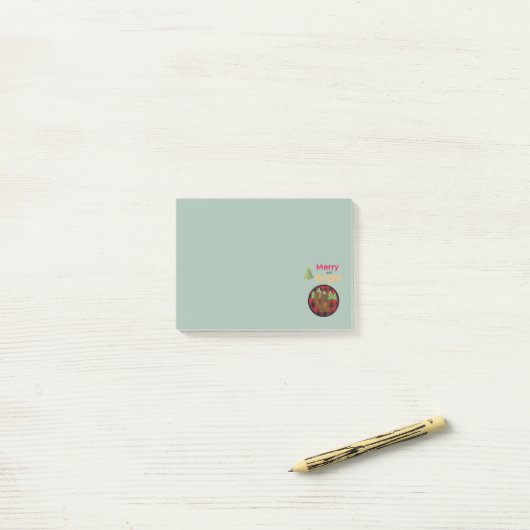 Buffalo Plaid Merry & Bright Post-it Notities Post-it® Notes (Op bureau)