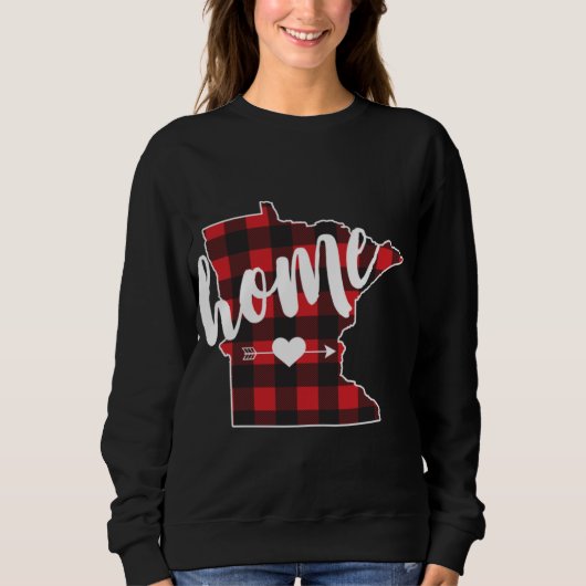 Buffalo Plaid Minnesota Home State Lumberjack Gift Trui (Voorkant)