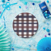 Buffalo Plaid Modern Feestelijk Papieren Bordje (Feest)