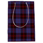 Buffalo plaid navy blue red medium cadeauzakje (Voorkant)