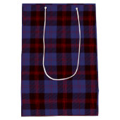 Buffalo plaid navy blue red medium cadeauzakje (Achterkant)