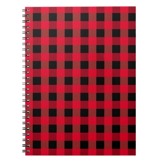 Buffalo plaid notitieboek (Voorkant)