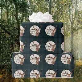 Buffalo Plaid Outdoorsman Mannen Cadeaupapier