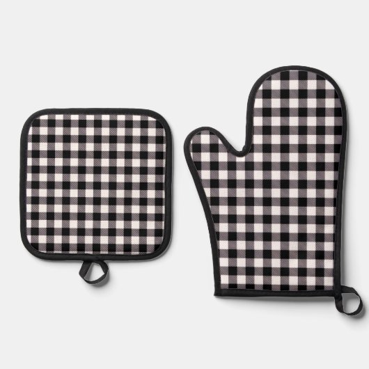 Buffalo Plaid Ovenwant & Pannenlap Set (Voorkant)