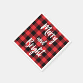Buffalo Plaid Papieren servet (Hoek)
