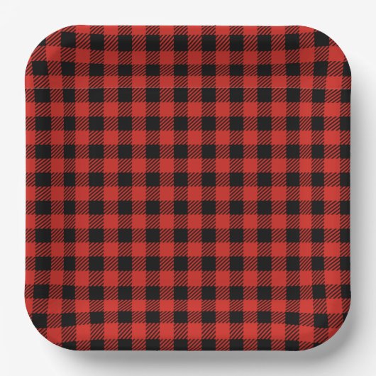 Buffalo Plaid Party Bord (Voorkant)