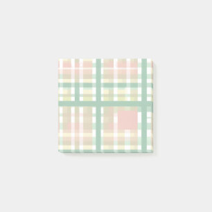 Buffalo Plaid Pastel Rustieke Cottagecore Spring Post-it® Notes