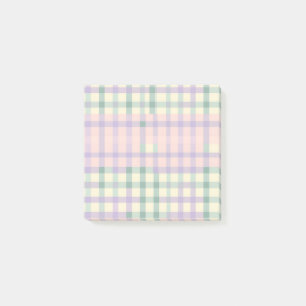 Buffalo Plaid Pastel Rustieke Cottagecore Spring Post-it® Notes