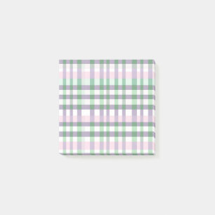 Buffalo Plaid Pastel Rustieke Cottagecore Spring Post-it® Notes
