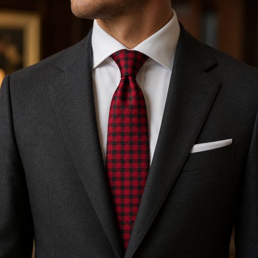 Buffalo Plaid Patroon Stropdas