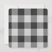 Buffalo Plaid Photo Valentine Kids Classroom Notitiekaartje (Achterkant)