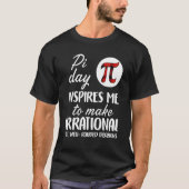 Buffalo Plaid Pi Symbol Pi Day Inspires Me Math Lo T-shirt (Voorkant)