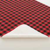 Buffalo Plaid Print Sherpa Blanket Sherpa Deken (3/4)