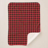 Buffalo Plaid Print Sherpa Dekbed Deken (Voorkant)