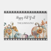 Buffalo Plaid Pumpkins Herfst Deurmat (Voorkant)