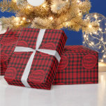 BUFFALO PLAID RED EN ZWARTE CHRISTMAS GREETING CADEAUPAPIER<br><div class="desc">Add some uniqueness and fun to your daily experience through this single and trendy design. Have fun with this design and lots of love.</div>