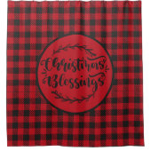 BUFFALO PLAID RED EN ZWARTE CHRISTMAS GREETING DOUCHEGORDIJN (Voorkant)