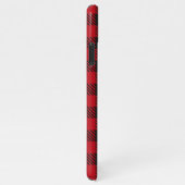 BUFFALO PLAID RED EN ZWARTE CHRISTMAS GREETING iPhone HOESJE (Rechterkant)