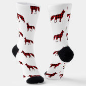Buffalo Plaid Red Fox Sokken (Gebogen)