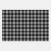 Buffalo Plaid Rob Roy Check grijs geruite patroon Inpakpapier Vel (Voorkant 3)