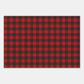 Buffalo Plaid Rob Roy Check rood geruite patroon Inpakpapier Vel (Voorkant 3)