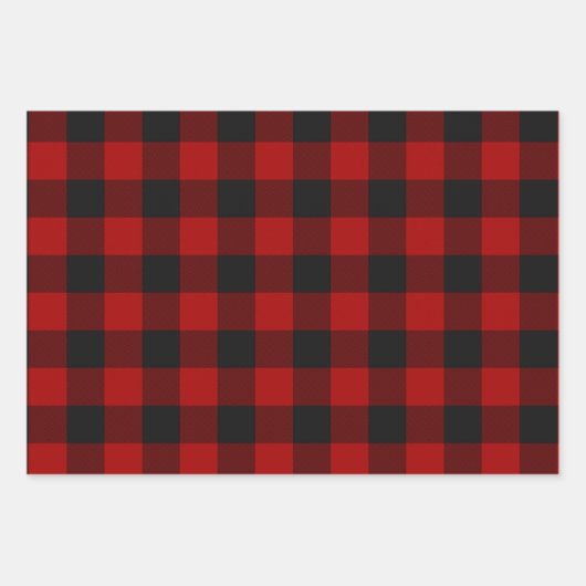 Buffalo Plaid Rob Roy Check rood geruite patroon Inpakpapier Vel (Voorkant 2)