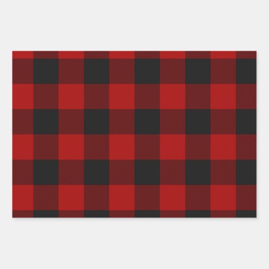 Buffalo Plaid Rob Roy Check rood geruite patroon Inpakpapier Vel (Voorkant)