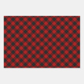 Buffalo Plaid Rob Roy Check rood geruite patroon Inpakpapier Vel (Voorkant 3)