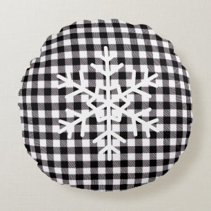 Buffalo Plaid Rond Kussen
