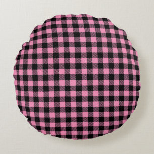 Buffalo Plaid Rond Kussen