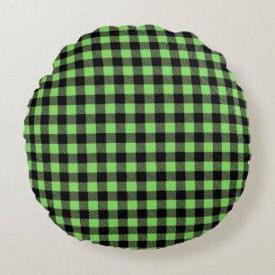 Buffalo Plaid Rond Kussen