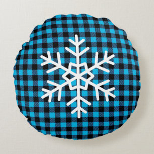 Buffalo Plaid Rond Kussen