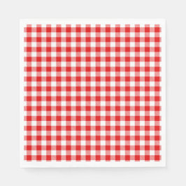 Buffalo Plaid Rood Wit Klassiek Feest Leuk Servet
