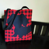 Buffalo Plaid Rood & Zwart Dachshund Messenger Bag Crossbody Tas