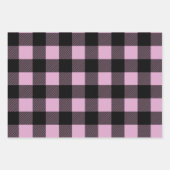 Buffalo Plaid Roze, Paarse en Oranje tinten Inpakpapier Vel (Voorkant 2)