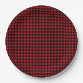 Buffalo Plaid Rustic Cabin Papieren Bordje (Voorkant)