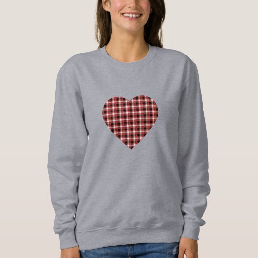 Buffalo plaid shirt, vrouwen valentijn shirt, vday trui (Voorkant)
