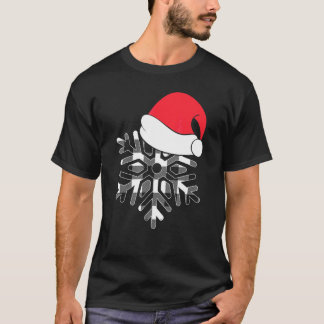 Buffalo Plaid Sneeuw Kerstman Hoed Winter Vibes Pr T-shirt