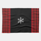 Buffalo Plaid Sneeuwvlok Theedoek (Horizontaal)