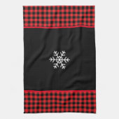 Buffalo Plaid Sneeuwvlok Theedoek (Verticaal)