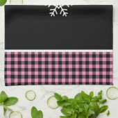 Buffalo Plaid Sneeuwvlok Theedoek (Gevouwen)