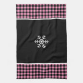 Buffalo Plaid Sneeuwvlok Theedoek (Verticaal)