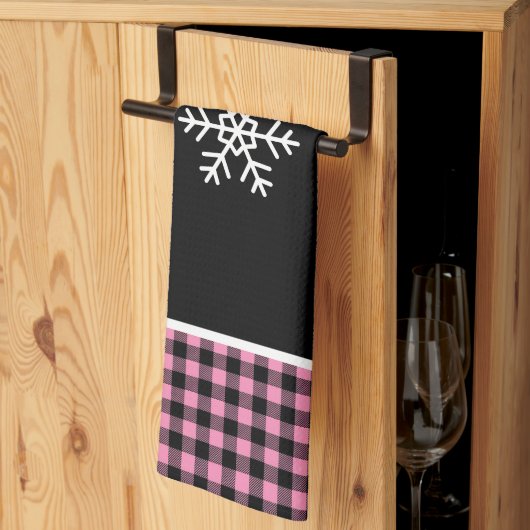 Buffalo Plaid Sneeuwvlok Theedoek (Derde Gevouwen)