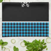 Buffalo Plaid Sneeuwvlok Theedoek (Gevouwen)
